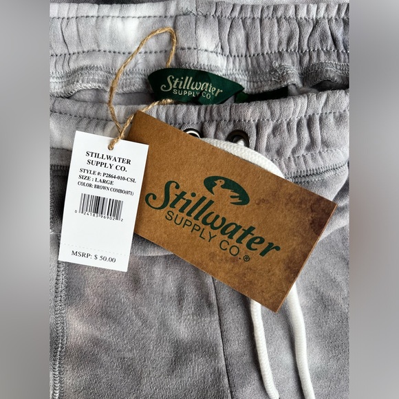 NWT STILLWATER SUPPLY CO Tie Dye Joggers MSRP $50 Pockets Super-Soft Lounge Cozy - Picture 2 of 8